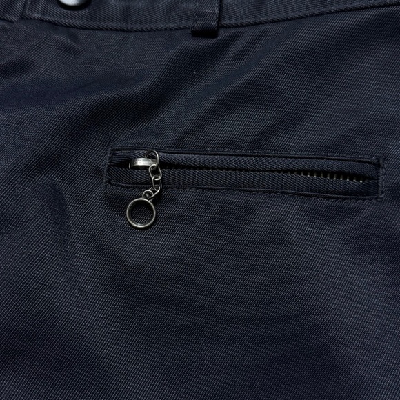 Vintage Banana Republic Nylon Cotton Blend Moto Pants Womens 2 Black Y2K Grunge - Picture 6 of 12